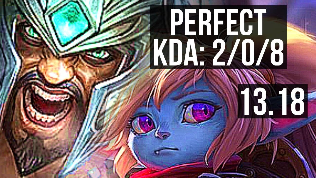 TRYNDAMERE vs POPPY (TOP) | 2/0/8, 67% winrate | NA Grandmaster | 13.18