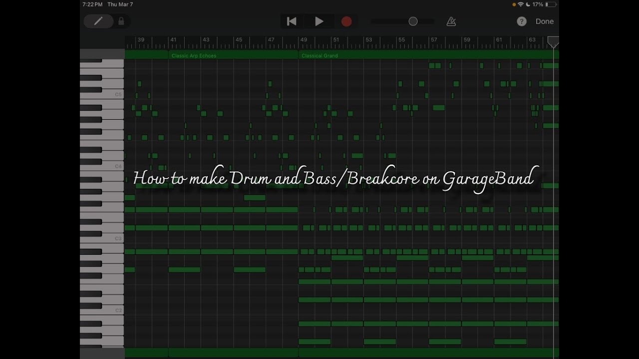 How to Make Drum and Bass/Breakcore on GarageBand
