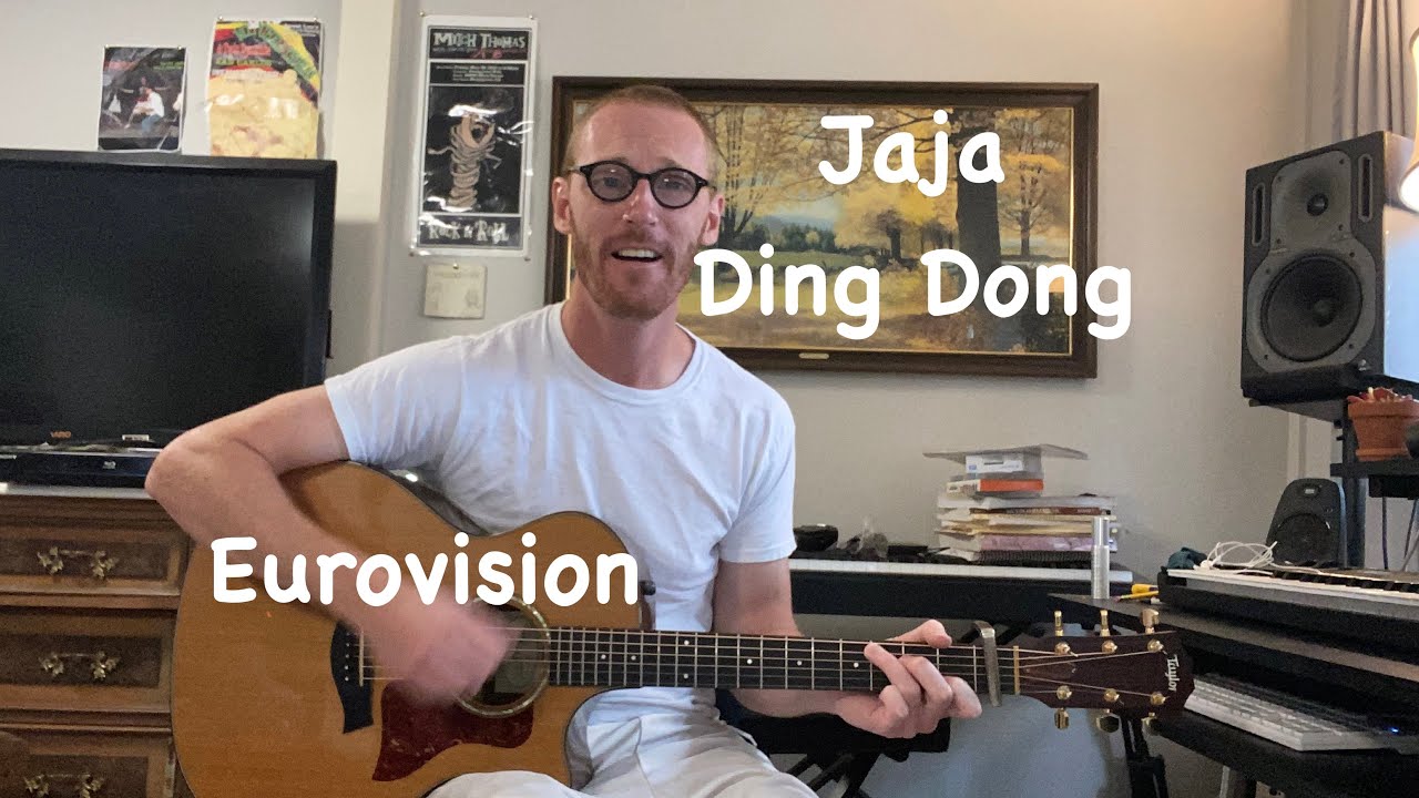 Eurovision - Jaja Ding Dong Song Guitar Lesson - Beginner Guitar Tutorial