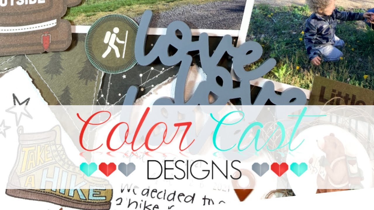 Lacking Inspo? Try a Scrapbook Sketch and Acrylics! Scrapbooking Tutorial