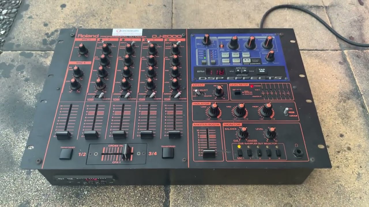 Roland DJ 2000 MIXER 4 Channel DJ Mixer By DJ MAD SOUND LIGHT SYSTEM Marmaris Türkiye