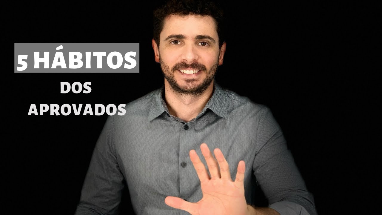 5 hábitos dos aprovados em concursos