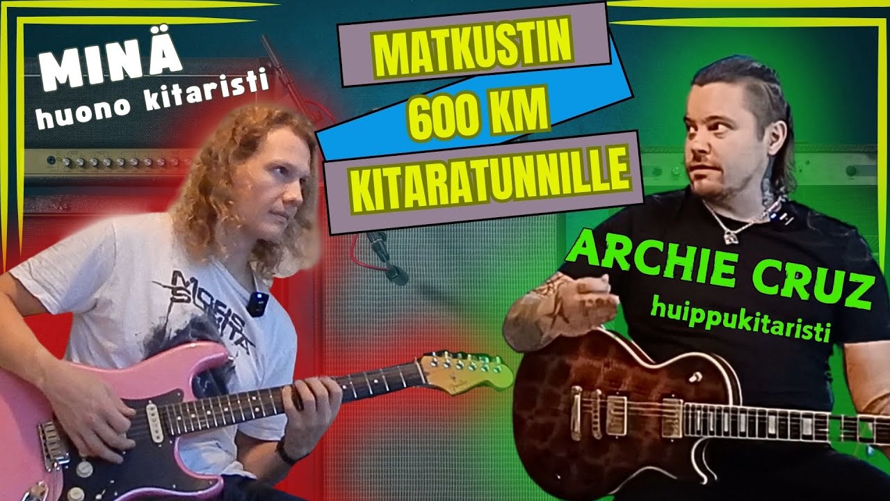 Menin kitaratunnille - Opettajana ARCHIE CRUZ!