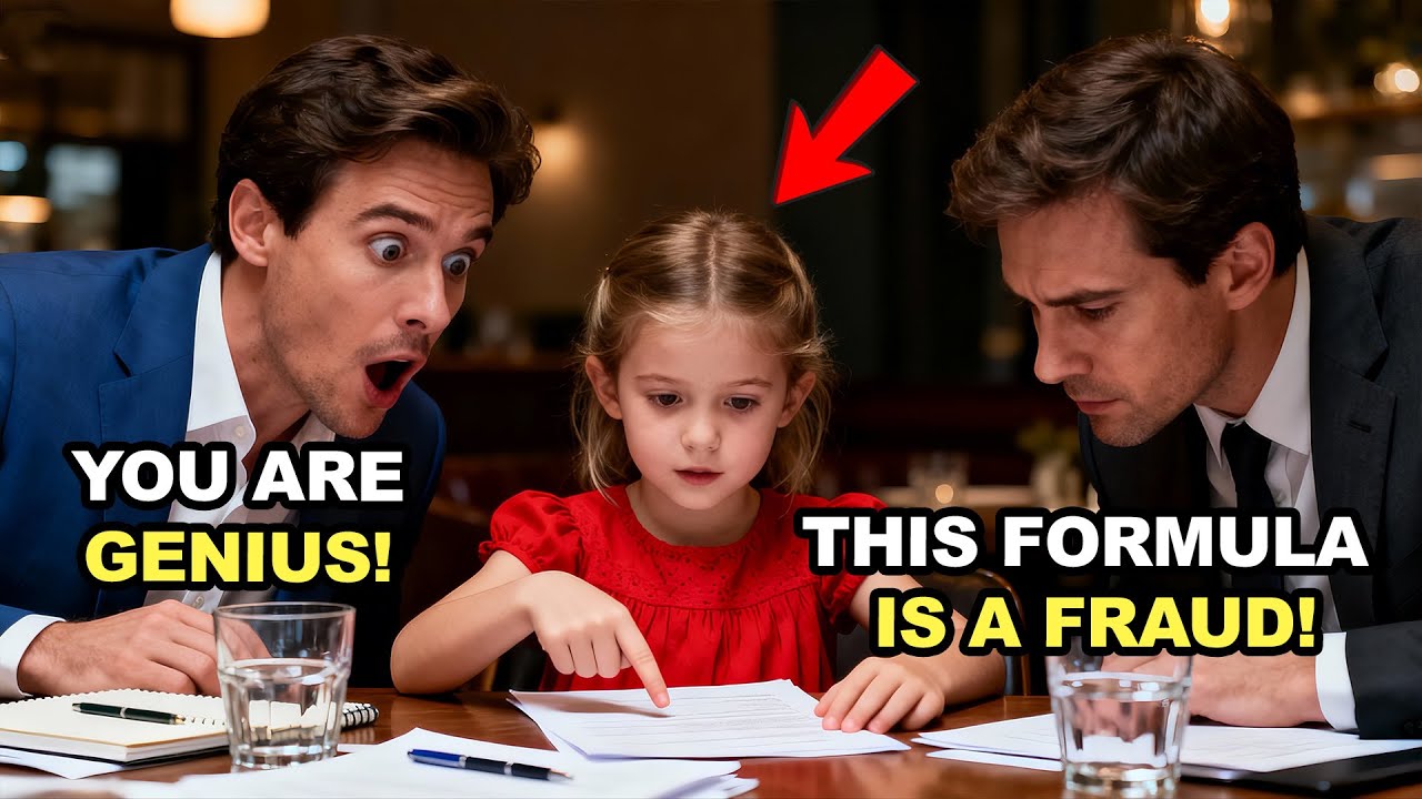 “THIS FORMULA IS FAKE,” A WAITRESS’S DAUGHTER WHISPERS — MOMENTS BEFORE THE MILLIONAIRE SIGNS