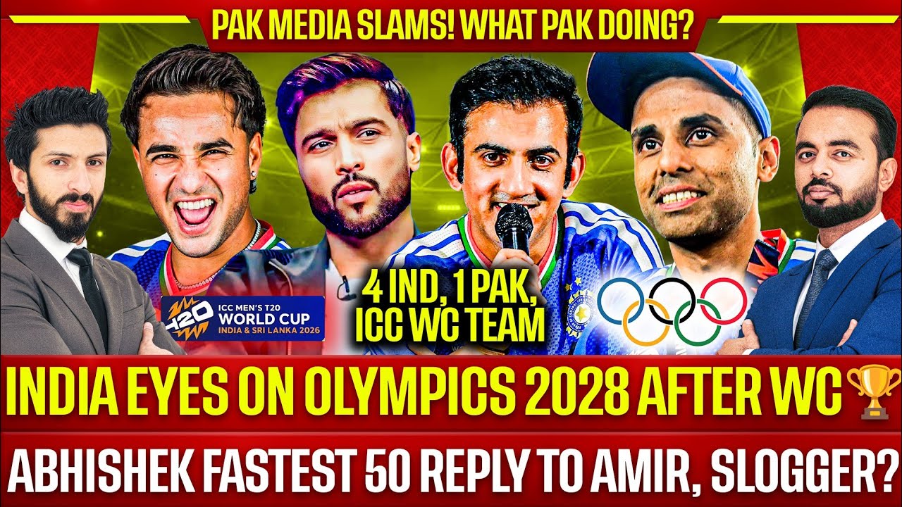 🛑 India Eyes on Olympics 2028 | Abhishek Fastest 50 Reply to Amir, Slogger? | What Pak Doing? 😡