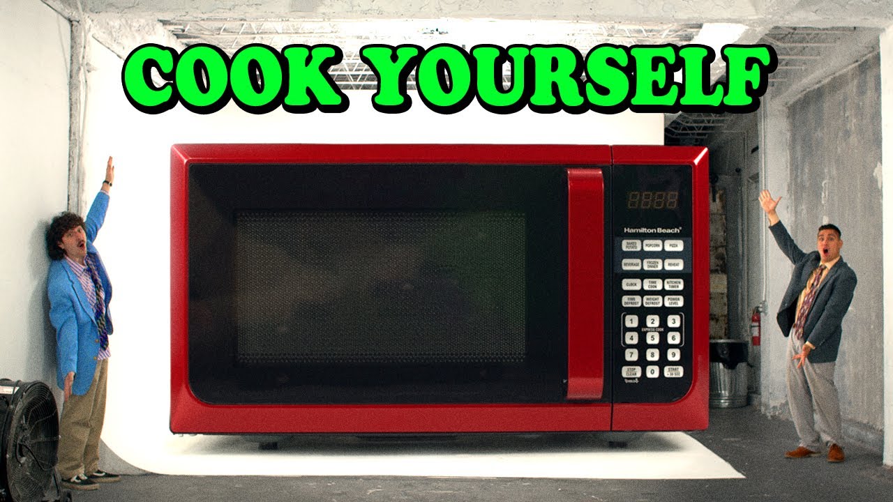 We built a GIANT microwave (for cold people).