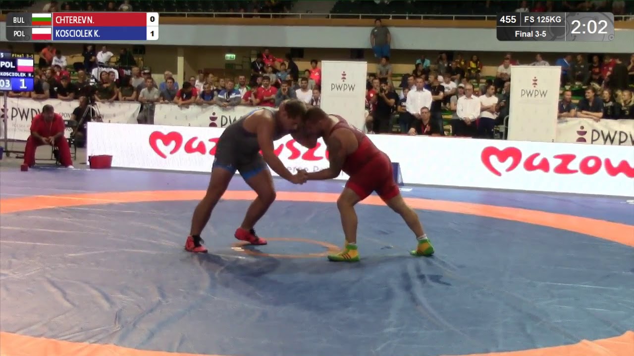 BRONZE FS - 125 kg: N. CHTEREV (BUL) v. K. KOSCIOLEK (POL)