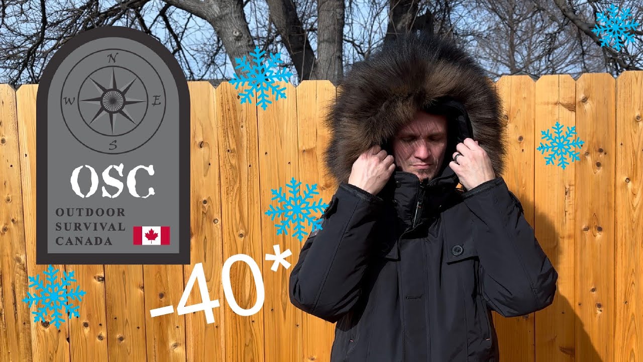 Outdoor Survival Canada Parka Review. -40 below down jacket review with custom Wolverine fur Ruff.