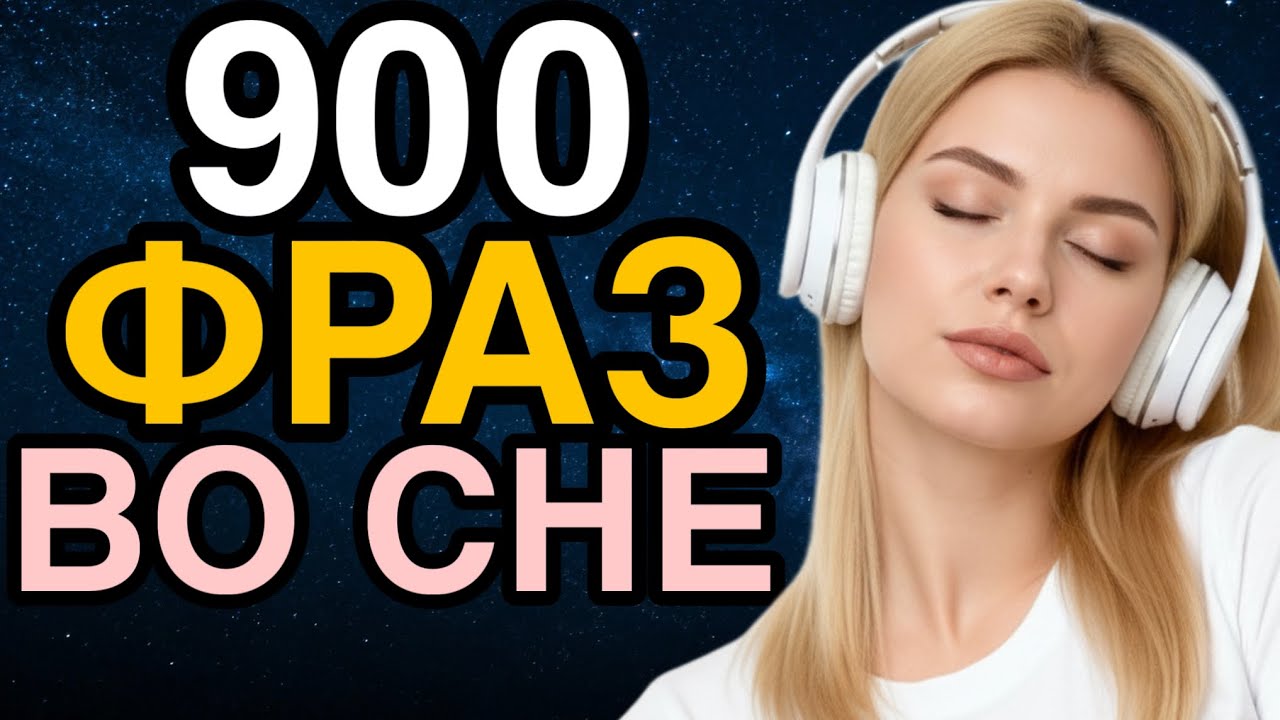 АНГЛИЙСКИЙ для сна | УТРОМ ты ЗАГОВОРИШЬ как НОСИТЕЛЬ | включи эти английские фразы на всю ночь 