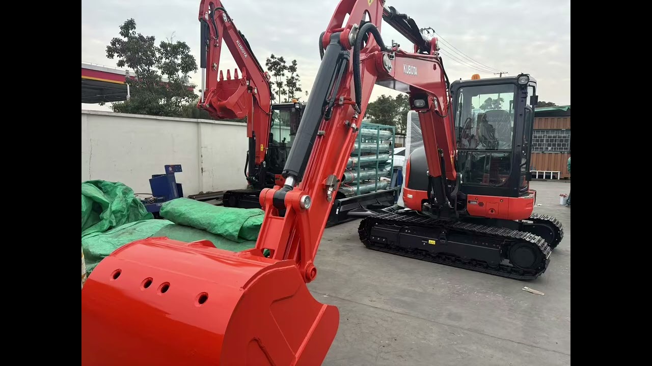 brand new Kubota excavator