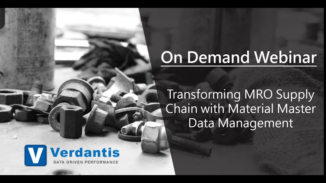 On-demand Webinar: Transforming MRO Supply Chain with Material Master Data Management