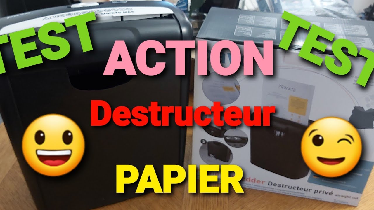 ACTION 😃 TEST DESTRUCTEUR PAPIER PAVO 😉