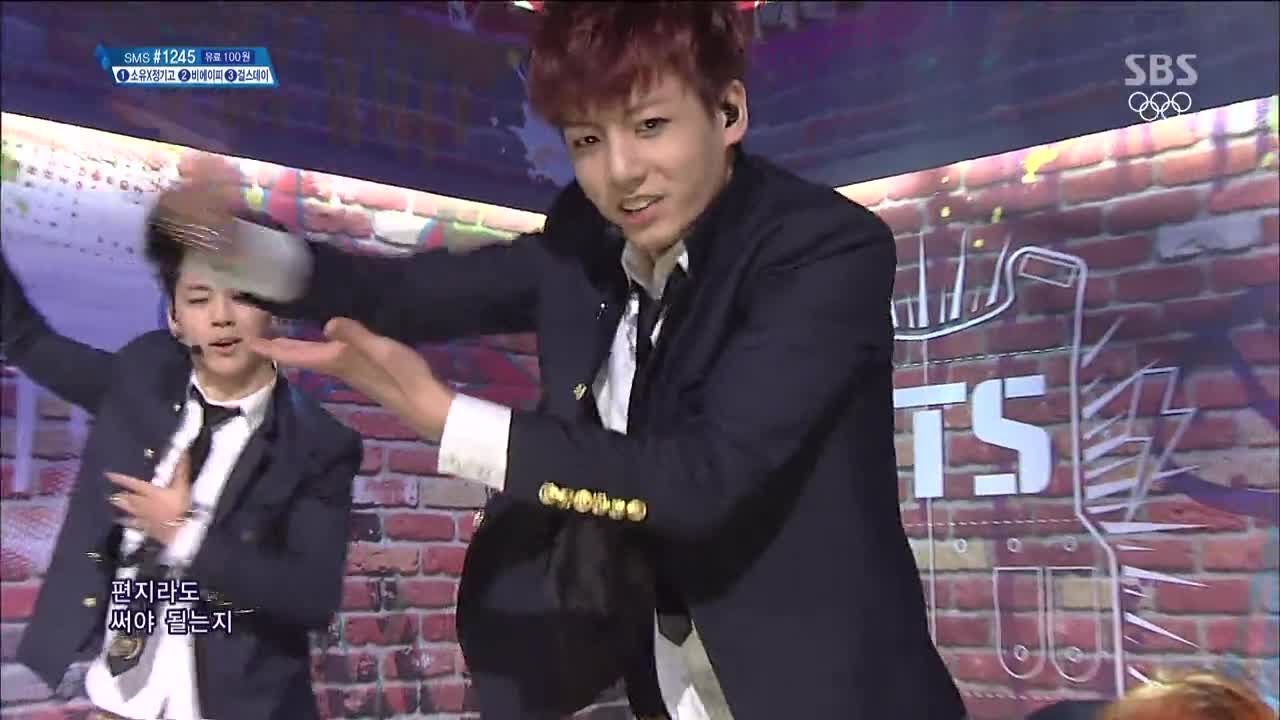 [Bulletproof Boys] - Sang Man @ Популярная песня Inkigayo 140216