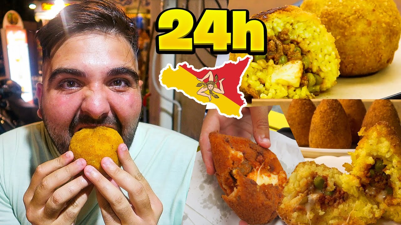🤤 MANGIO PER 24 H  SOLO ARANCINI (IN SICILIA)