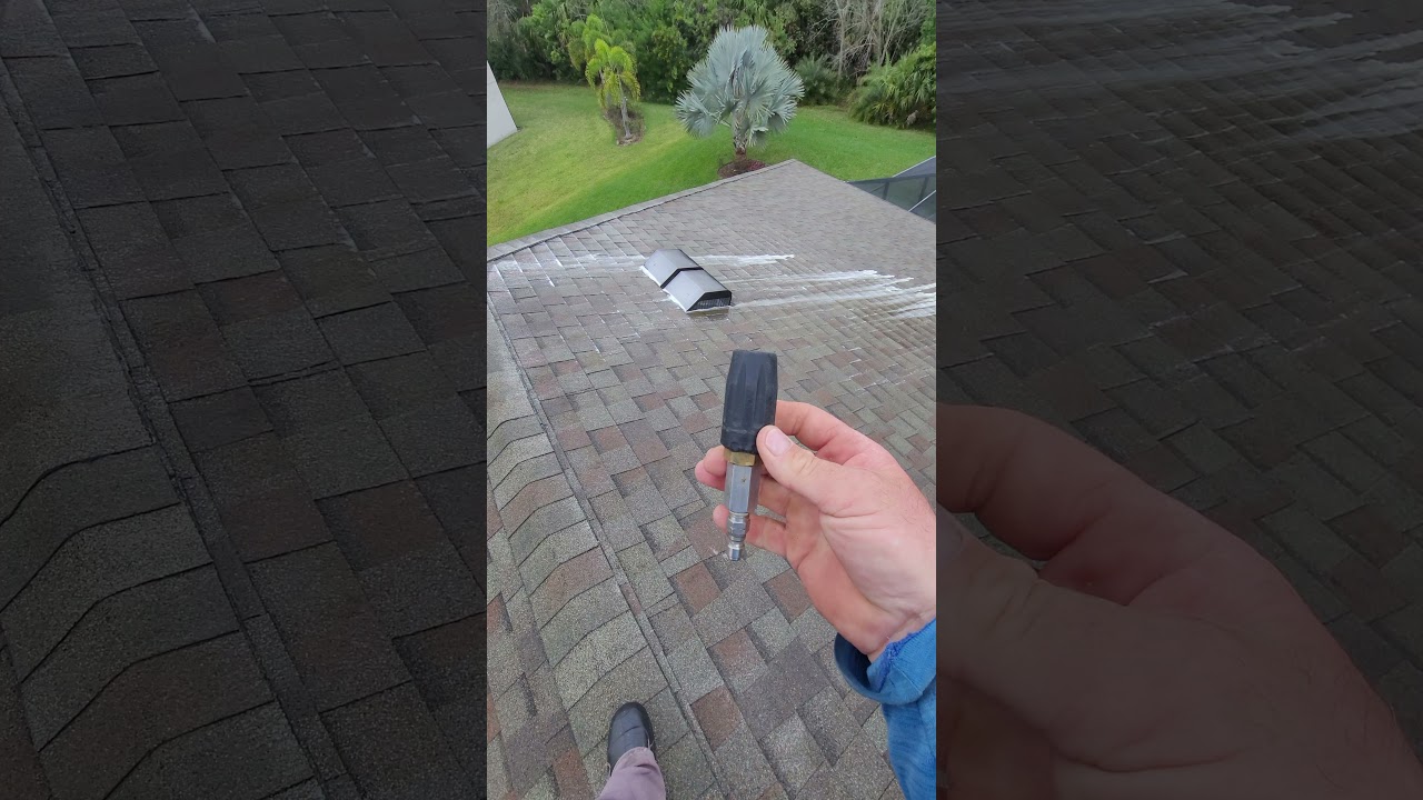 shingle roof rinsing process 10.5gpm