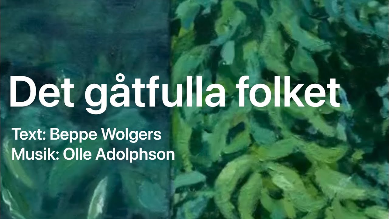 Det gåtfulla folket (med text) | Barn är ett folk och de bor i ett främmande land | Sång med gitarr