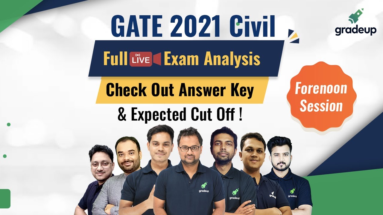 GATE Civil Full Exam Analysis & Answer Key | Live 6th Feb Shift 1 | Do not Miss! | Gradeup