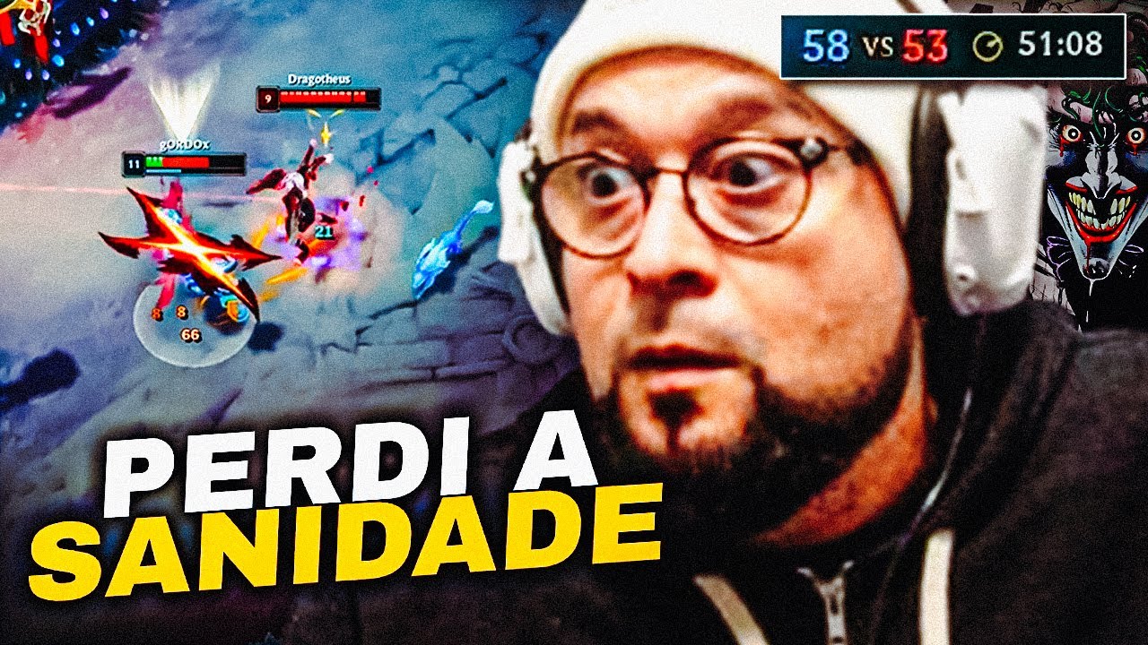 QUASE 1 HORA DE PARTIDA E É IMPOSSIVEL MANTER A SANIDADE | League of Legends
