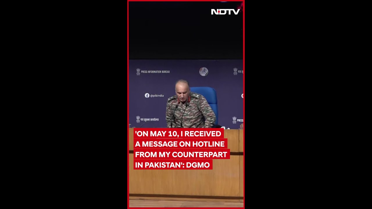 'Received A Message From Pak': DGMO On How India And Pak Reached Ceasefire