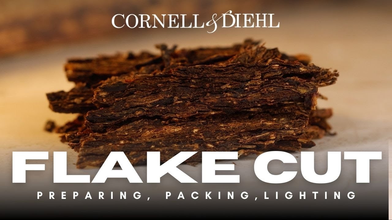 Packing and Lighting Flake Pipe Tobacco