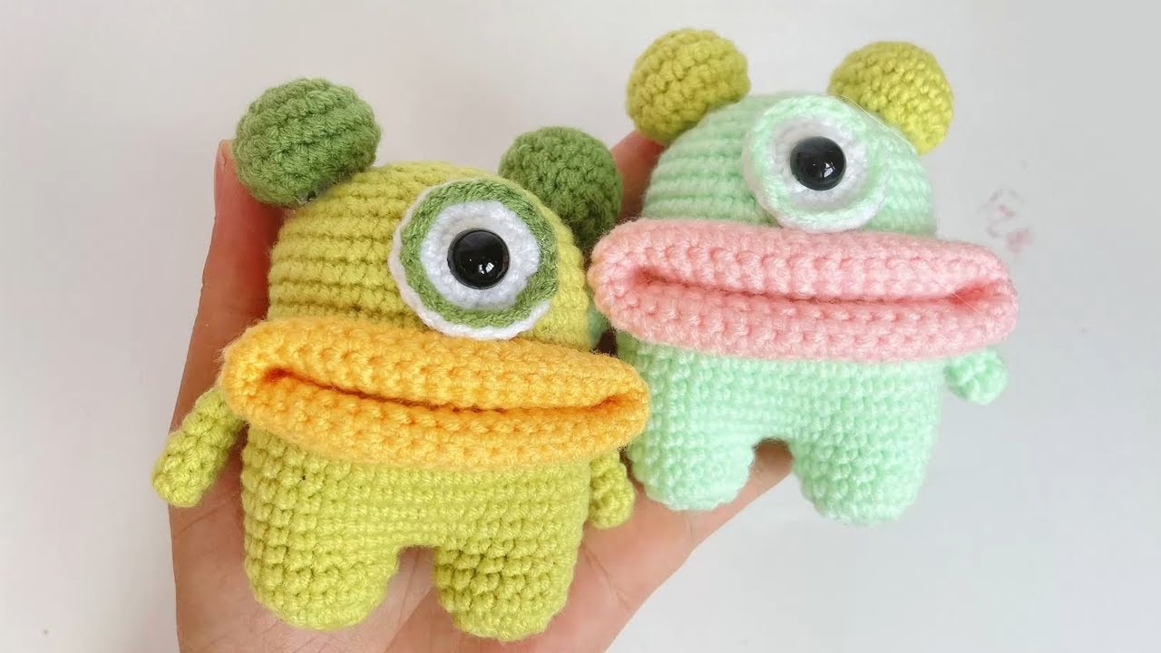 【Crochet Tutorial】How to crochet a Big mouth monster For Beginners