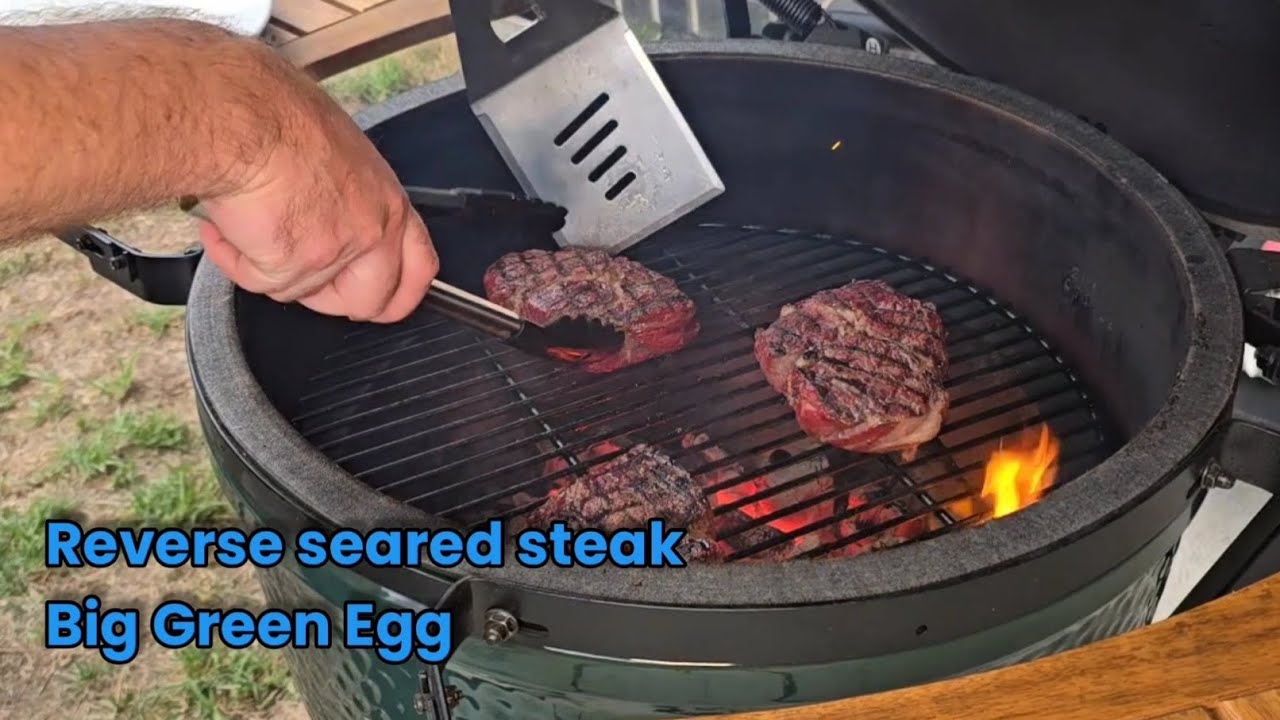 How to Reverse Sear a Scotch Fillet Steak on the Big Green Egg | Epic Crust, Perfect Medium Rare