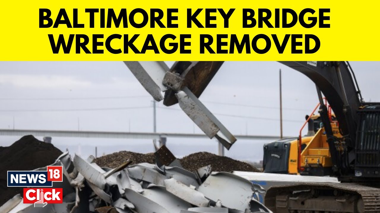 Baltimore Bridge Collapse | Salvage Crews Remove Massive Part Of The Collapsed Bridge | N18V