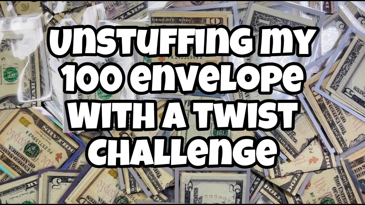 Unstuffing my 100 Envelope with a Twist Challenge #100envelopechallenge