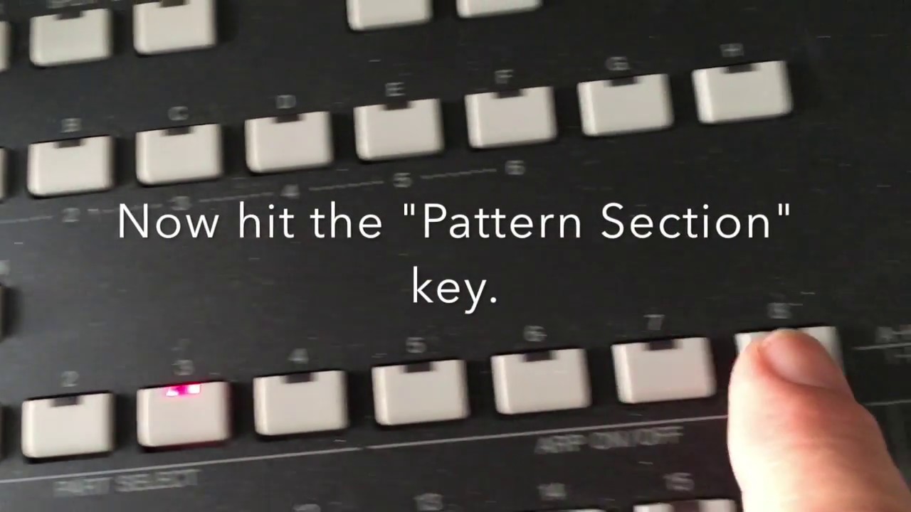 Yamaha MOXF8 How to Record a Pattern