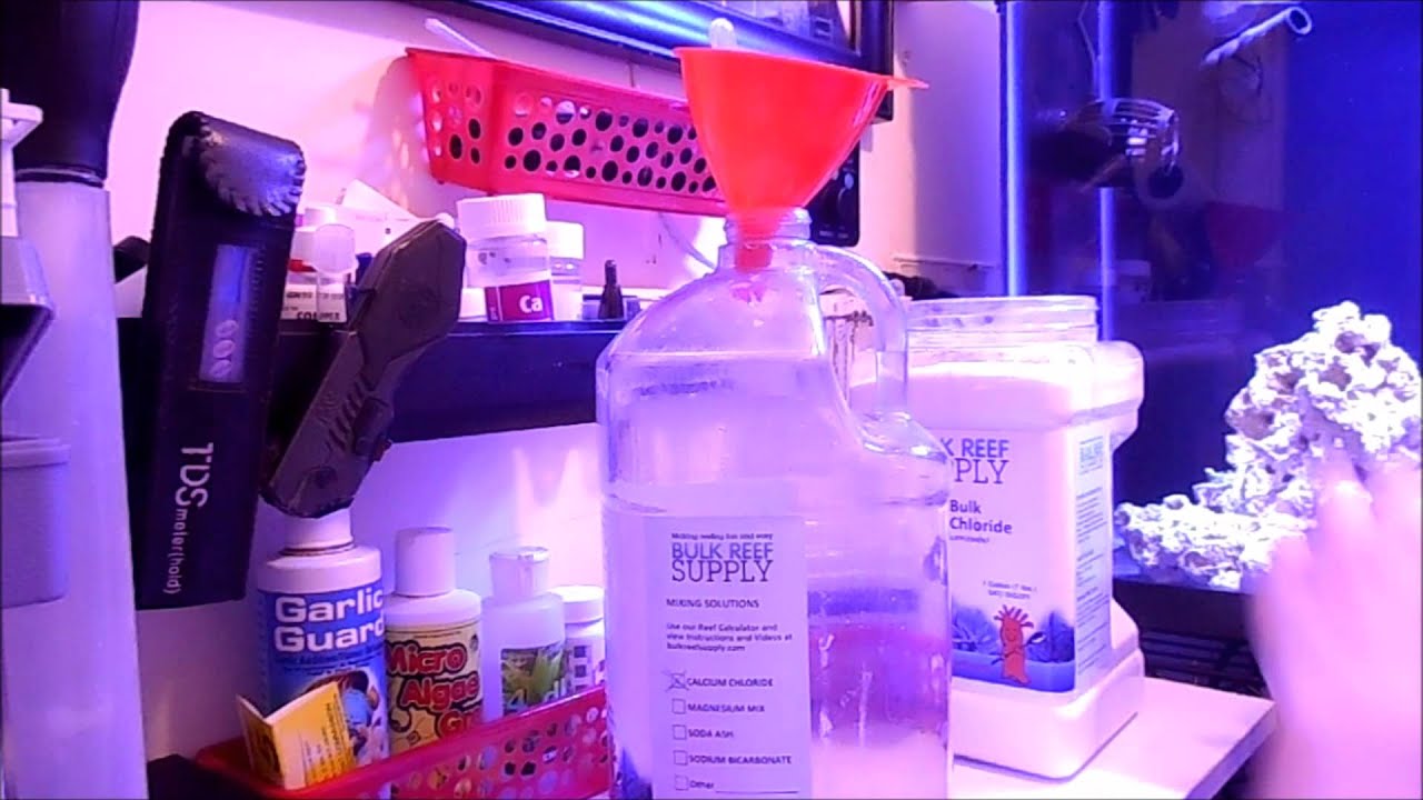 Mixing Calcium Chloride And Soda Ash | Beginner Guide To Saltwater Aquariums