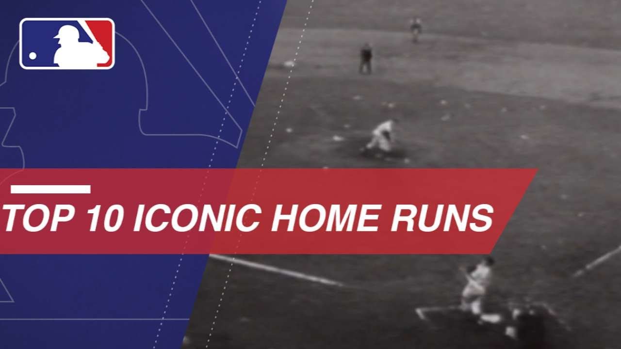 Watch the top 10 iconic home runs in baseball history