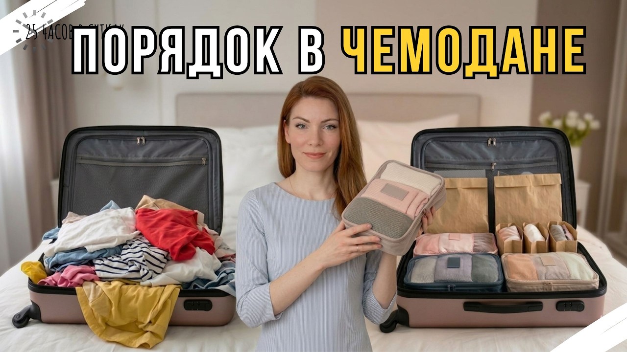Как упаковать ЧЕМОДАН, чтобы в путешествии был ПОРЯДОК