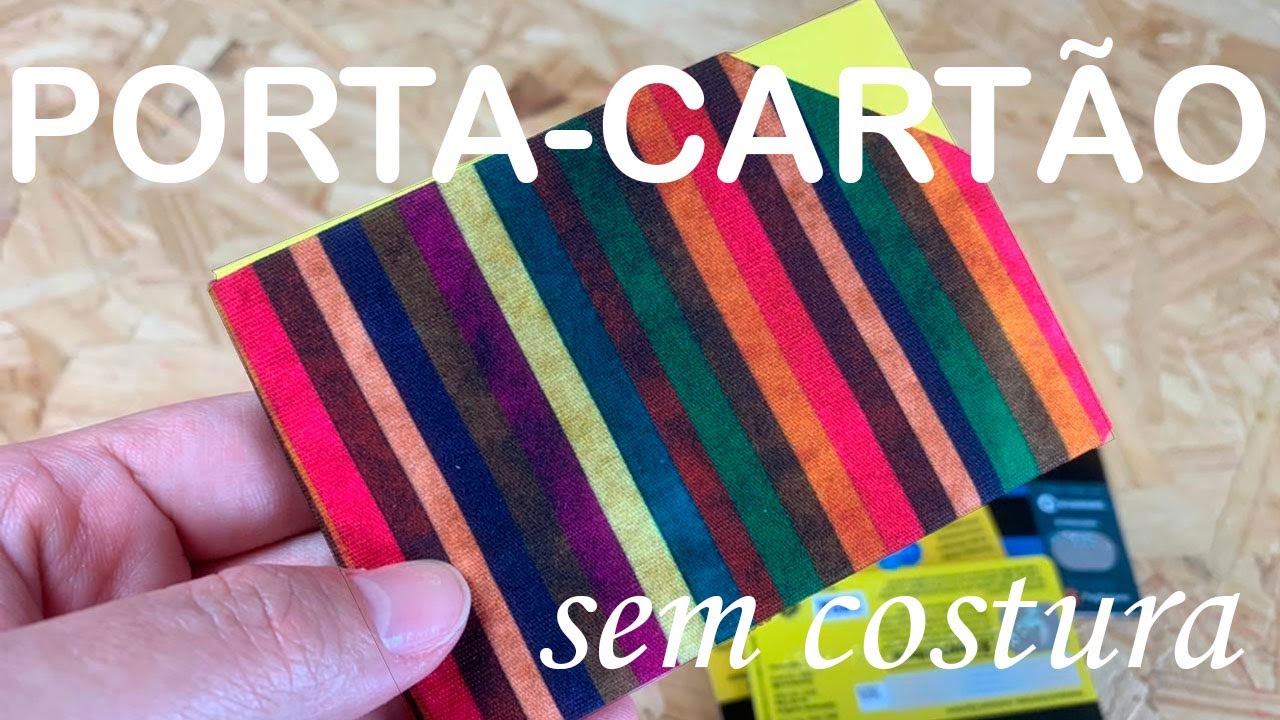 Como dobrar o porta-cartão (SEM costura!!!)