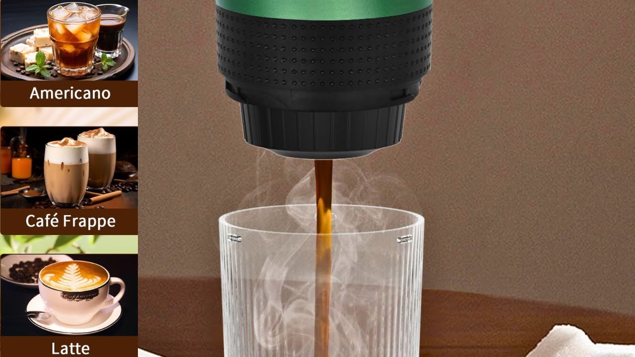 HX Heclx Portable Espresso Machine | Car Coffee Maker | Portable Car Coffee Maker