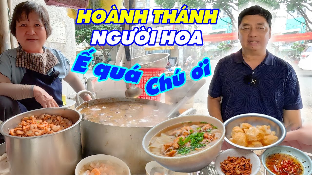 Bán vỉa hè 44 năm Hoành thánh lá người Hoa tôm khô huyết thượng hạng Tô múc lia lịa mà chủ cứ than ế