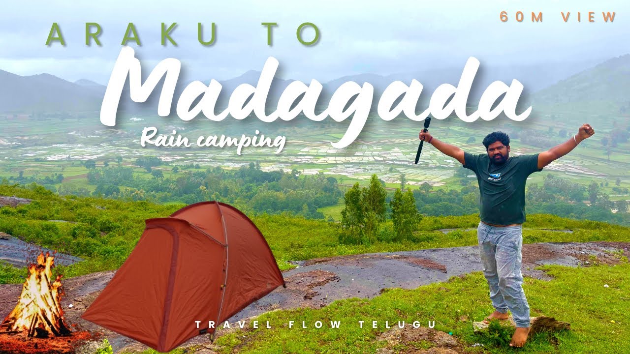 Madagada rain camping || madagada view point || araku valley || rain camping || travel flow Telugu||