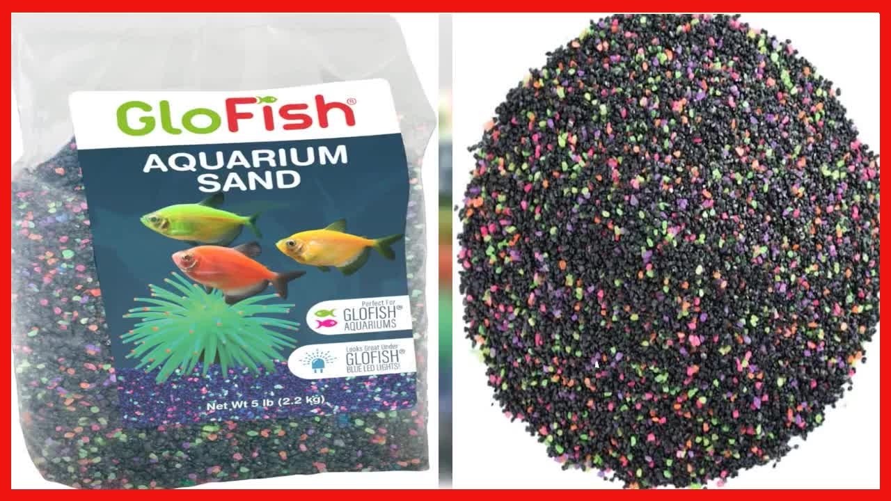 GloFish Aquarium Sand: Black with Fluorescent Highlights for Vibrant Tanks