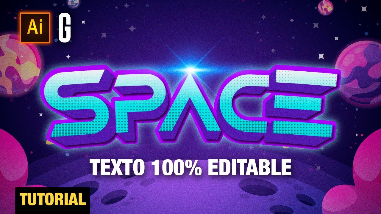 Illustrator Tutorial | Texto 3D 100% EDITABLE | Fully EDITABLE 3D Custom Text