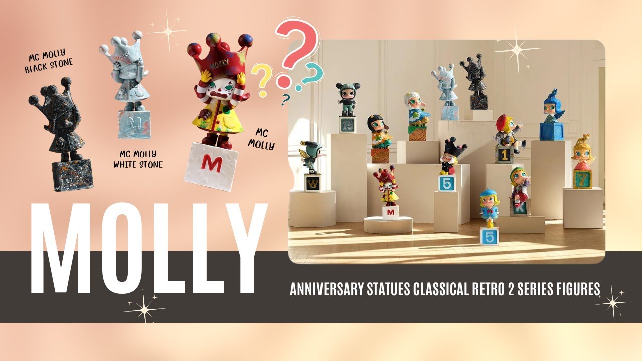 Found the SECRET Character!🎁✨ | Unboxing POPMART MOLLY Anniversary Statues Classical Retro 2 Series