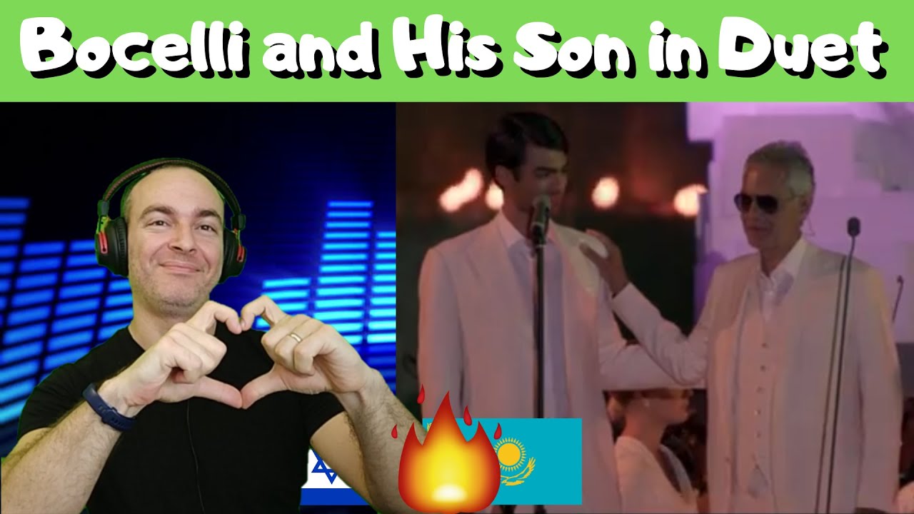 Andrea Bocelli & Matteo Bocelli  'Fall On Me' Live At Portovenere Italy 2018 | Israeli REACTION