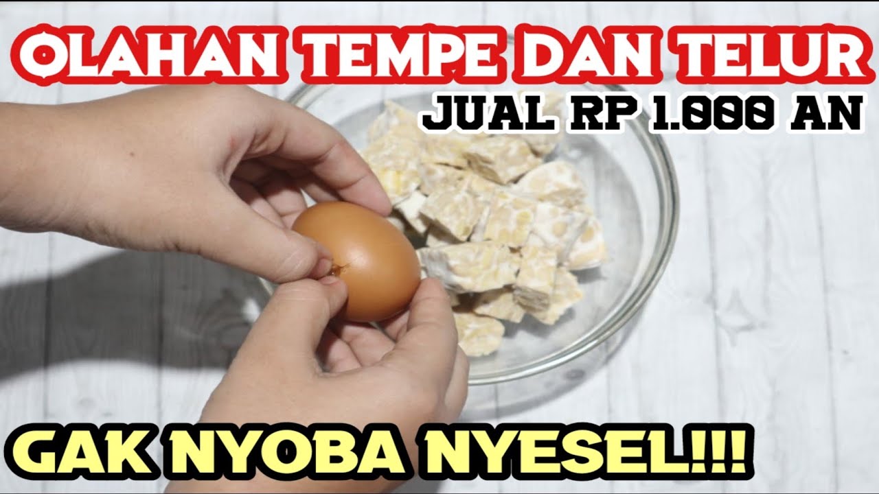 OLAHAN TEMPE DAN TELUR INI ENAK BANGET !! GAK NYOBA NYESEL !! BISA JADI IDE JUALAN LARIS MANIS !!