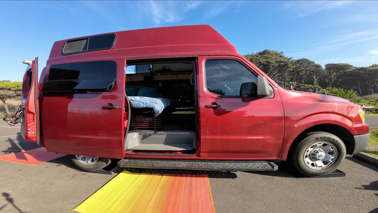 Nissan NV DIY Interior Camper Van Upgrades - Sleep System, Flooring, Walls (4K UHD)