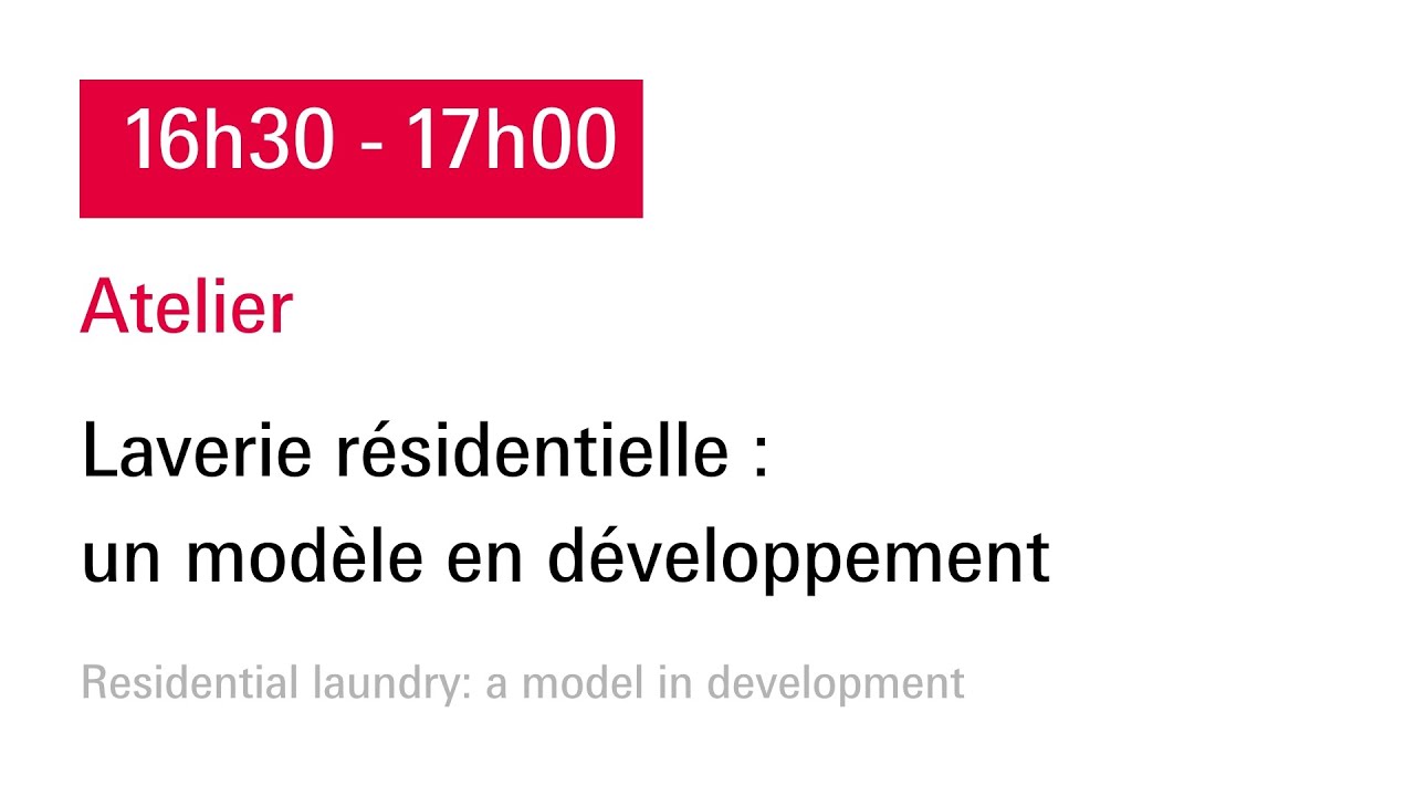 Laverie résidentielle : un modèle en développement