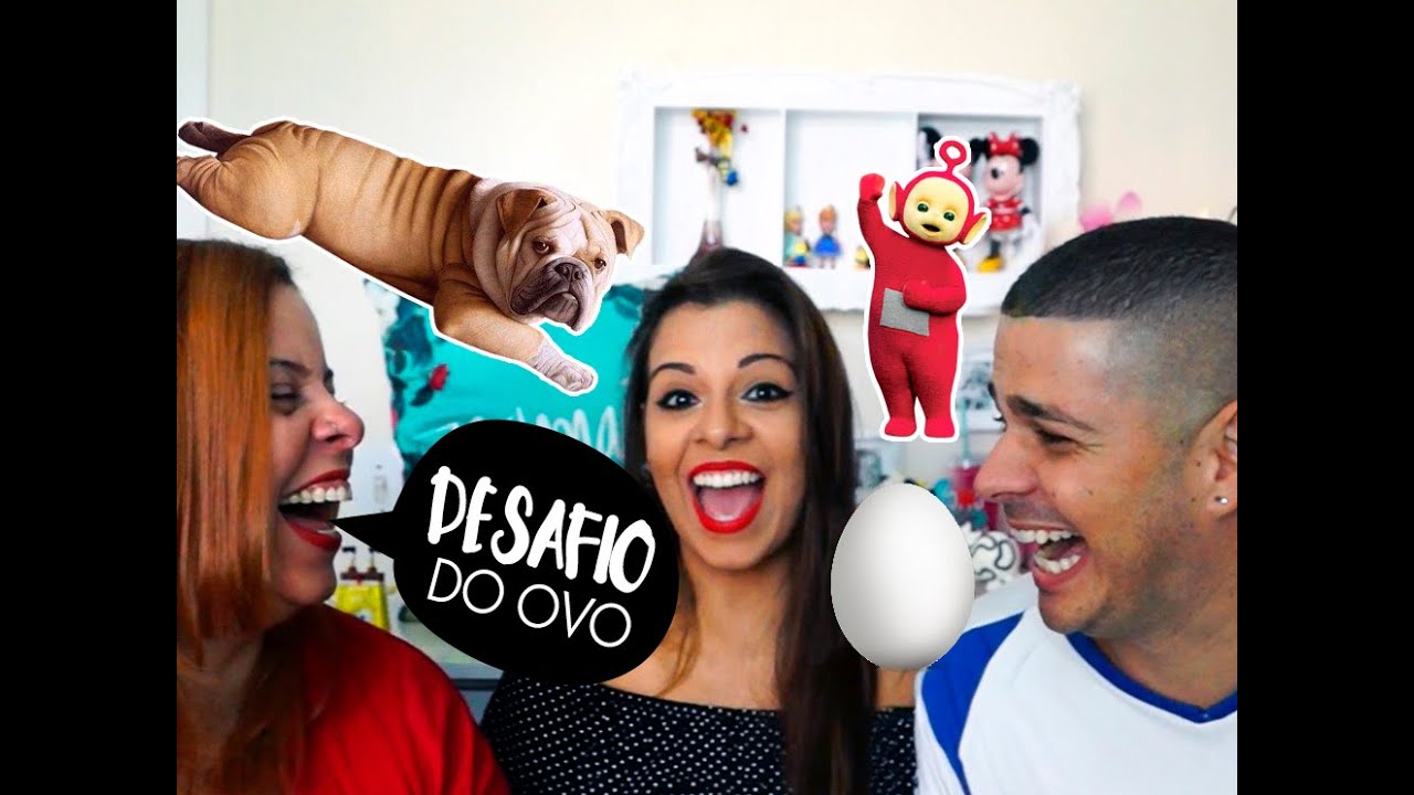 Desafio de ovo com Lívia Regly e Diego