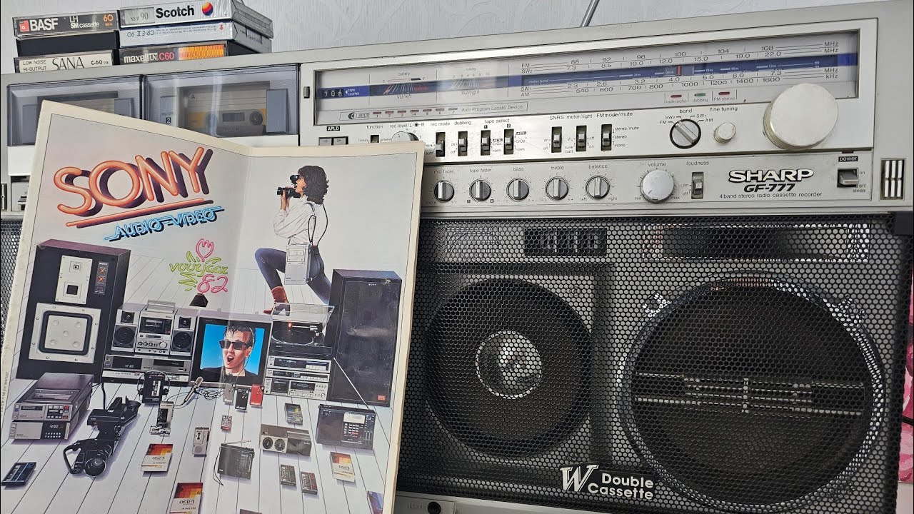 ЛУЧШИЙ SHARP GF-777 SONY Audio-Video 1982 года КАПСУЛА ВРЕМЕНИ