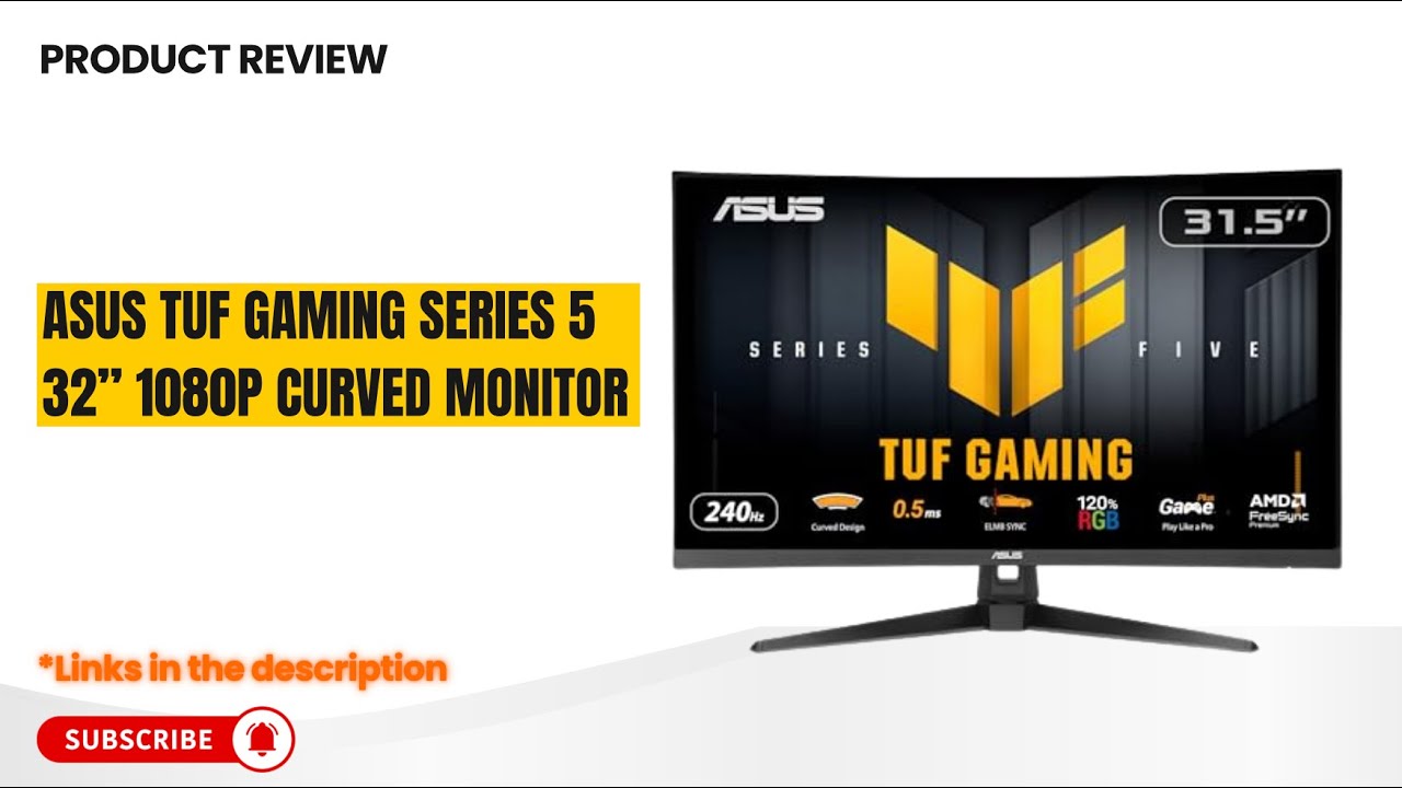 Обзор изогнутого игрового монитора ASUS TUF 32” 240 Гц 🔥 VG32VQM5AZ | Синхронизация ELMB 0,5 мс F...