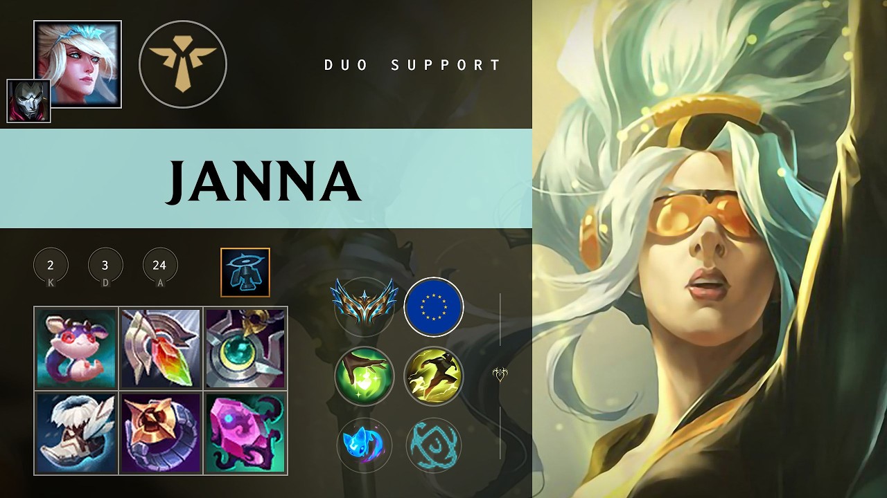 Janna Support vs Thresh - EUW Challenger Patch 26.10