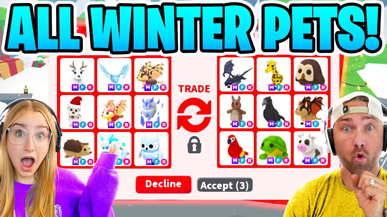 Кэмми продаёт ВСЕХ ЗИМНИХ питомцев в Adopt Me! Roblox! ☃️
