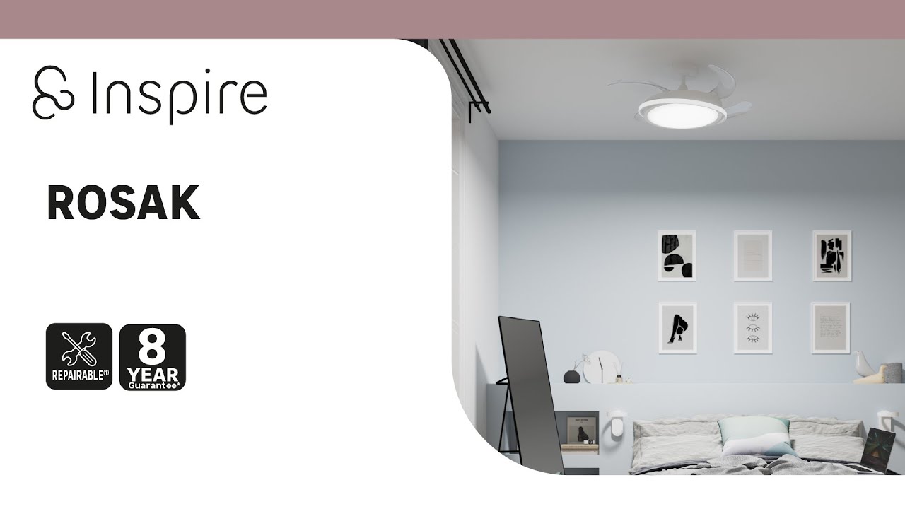 Installer et utiliser le ventilateur de plafond ROSAK INSPIRE