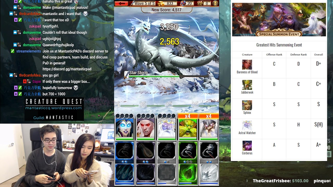 [Creature Quest] Best of 2017 Summoning Event!